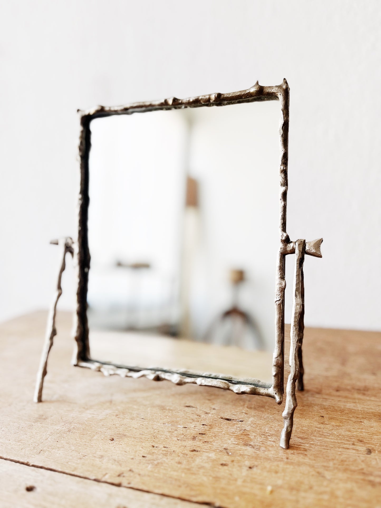 Vintage Silver Twig Mirror