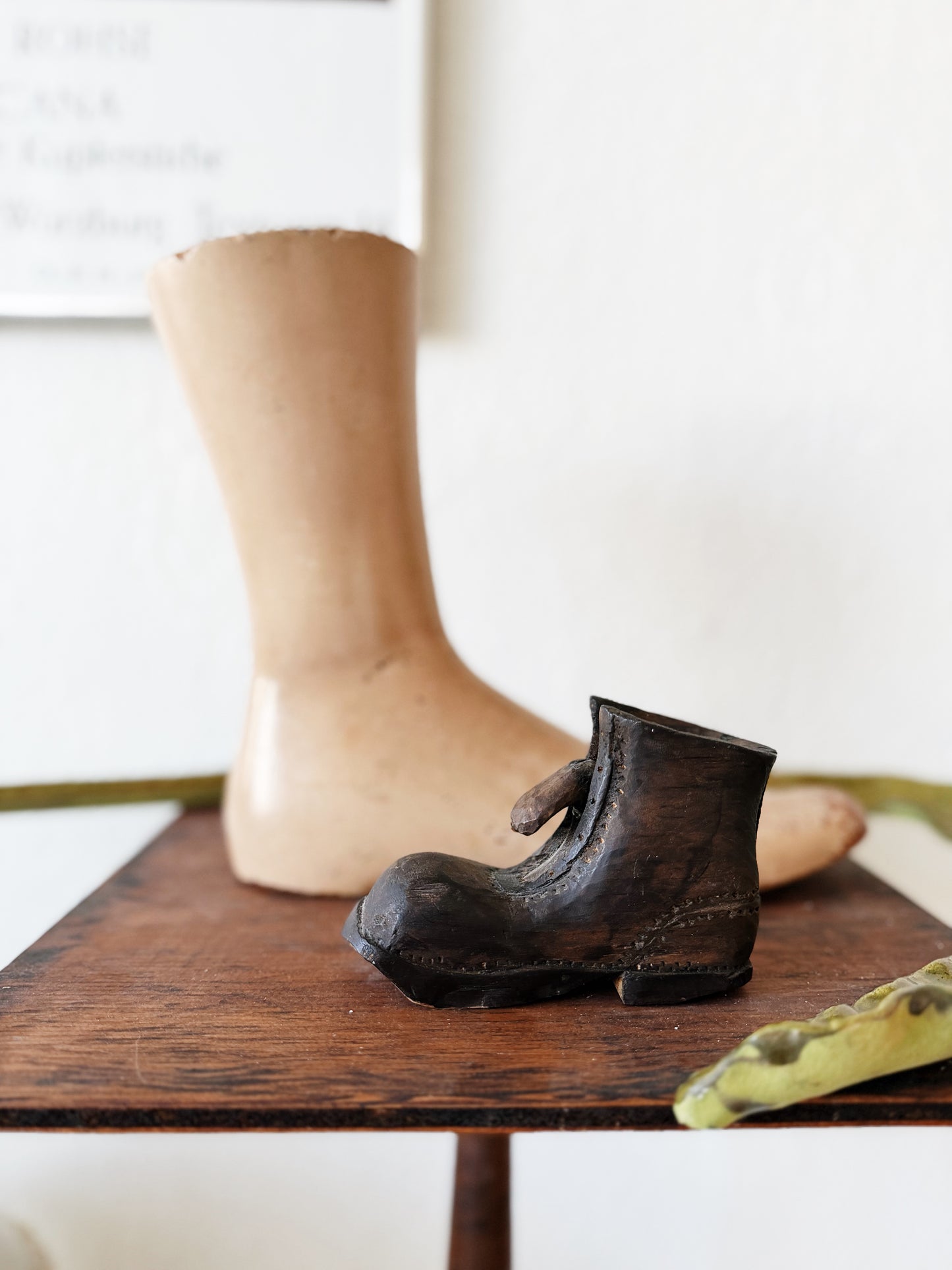 Folk Art Wooden Boot