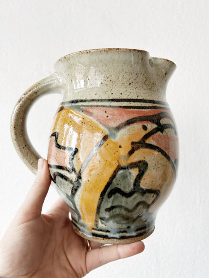 Handmade Glazed Pitcher