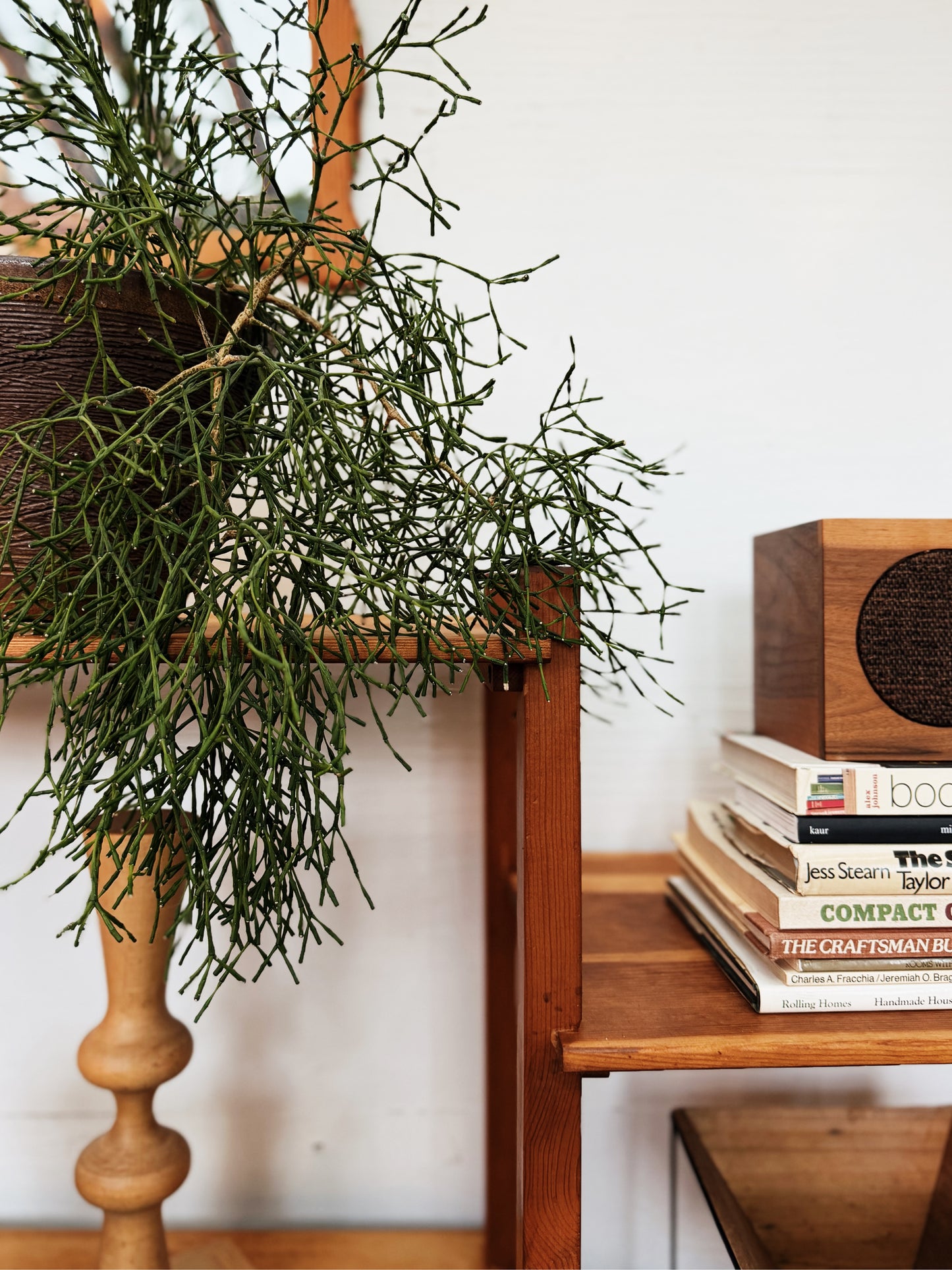 Handmade Low Wood Shelf