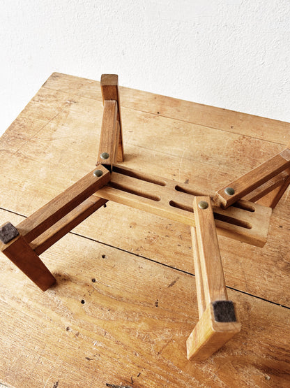Vintage Adjustable Wood Stand