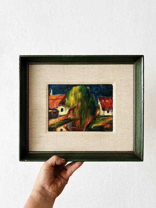 Vintage Landscape Oil Painting