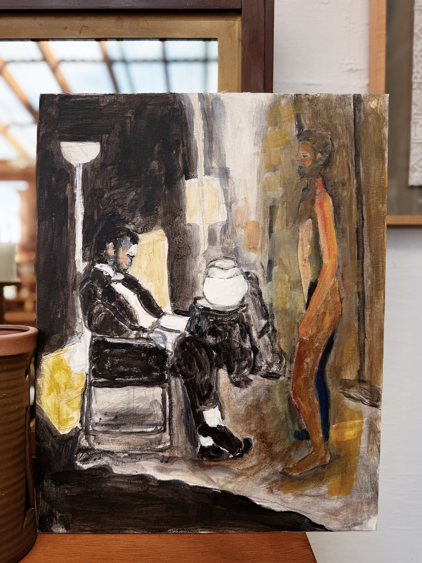 Vintage Figural Painting