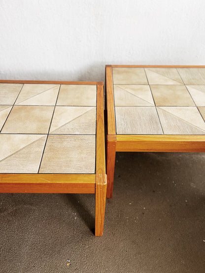 Gangso Møbler Danish Teak and Ceramic Inlay Table