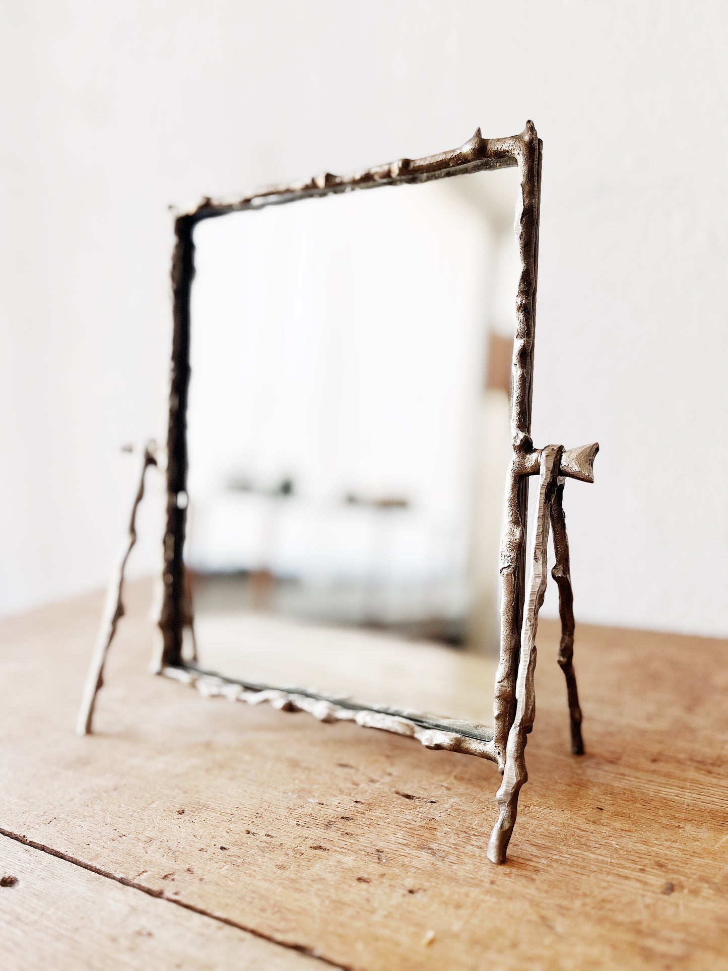 Vintage Silver Twig Mirror