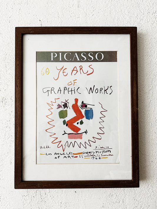 Vintage Framed Picasso Art Print