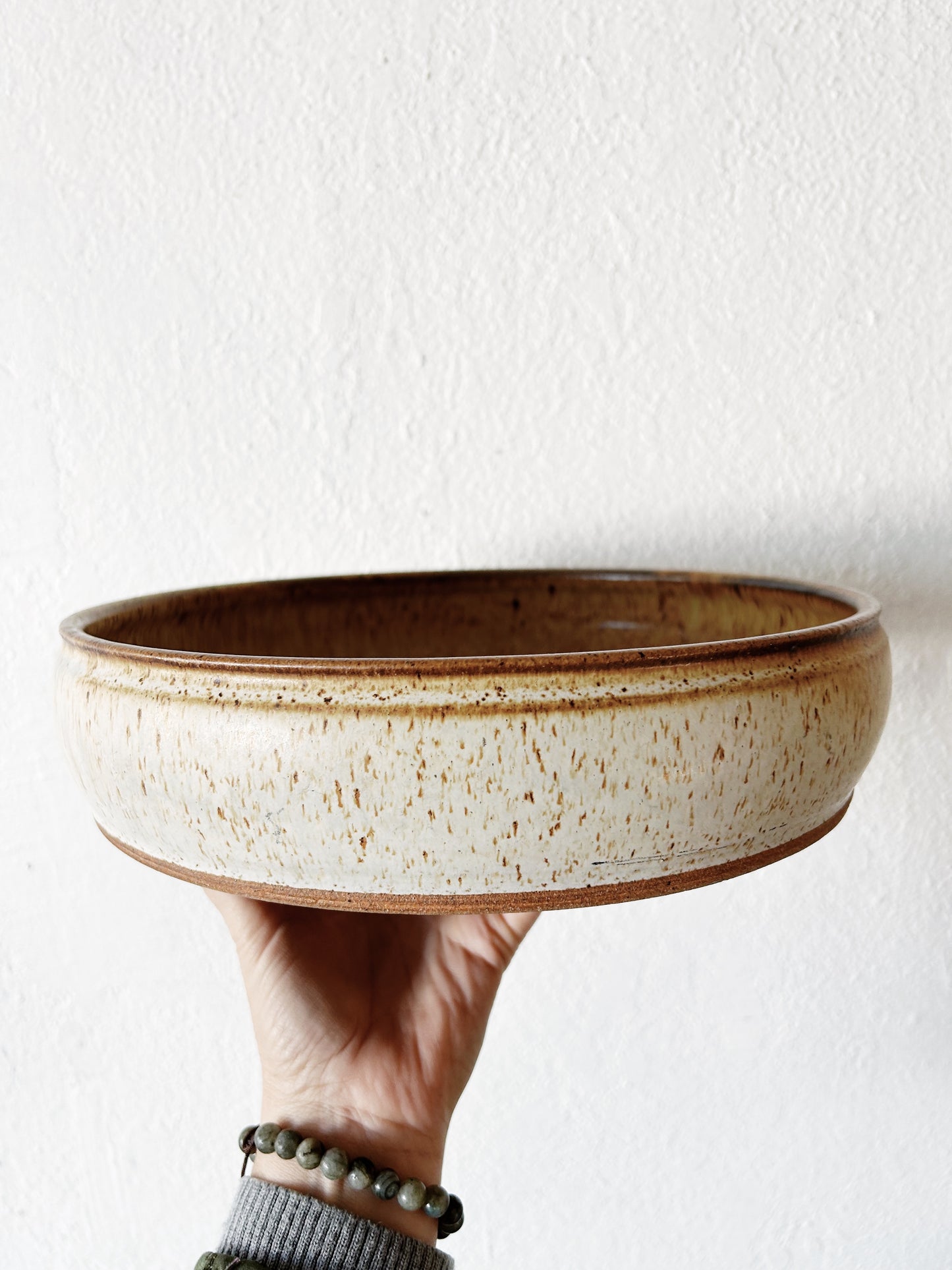 Vintage Studio Pottery Shallow Bowl