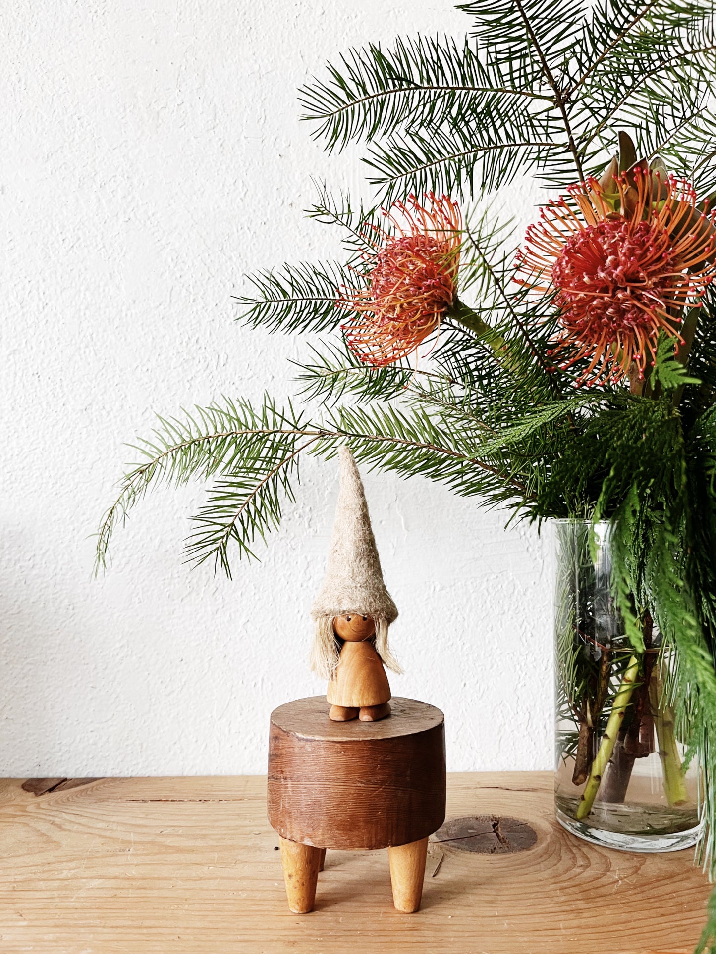 Vintage Wooden Gnome
