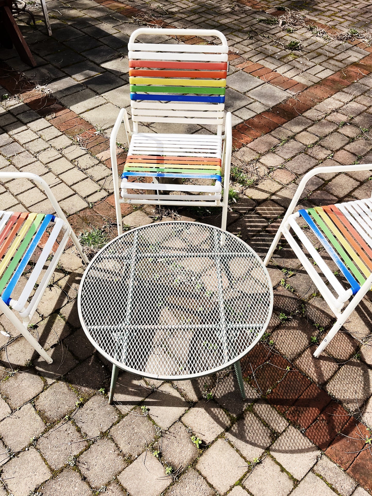 Vintage Rainbow Strap Chairs