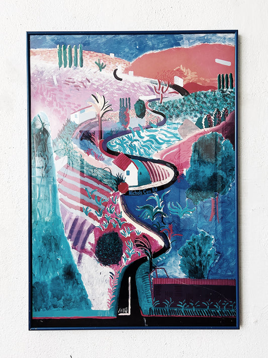 Vintage David Hockney Gallery Poster
