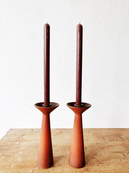 Vintage California Pottery Candlesticks