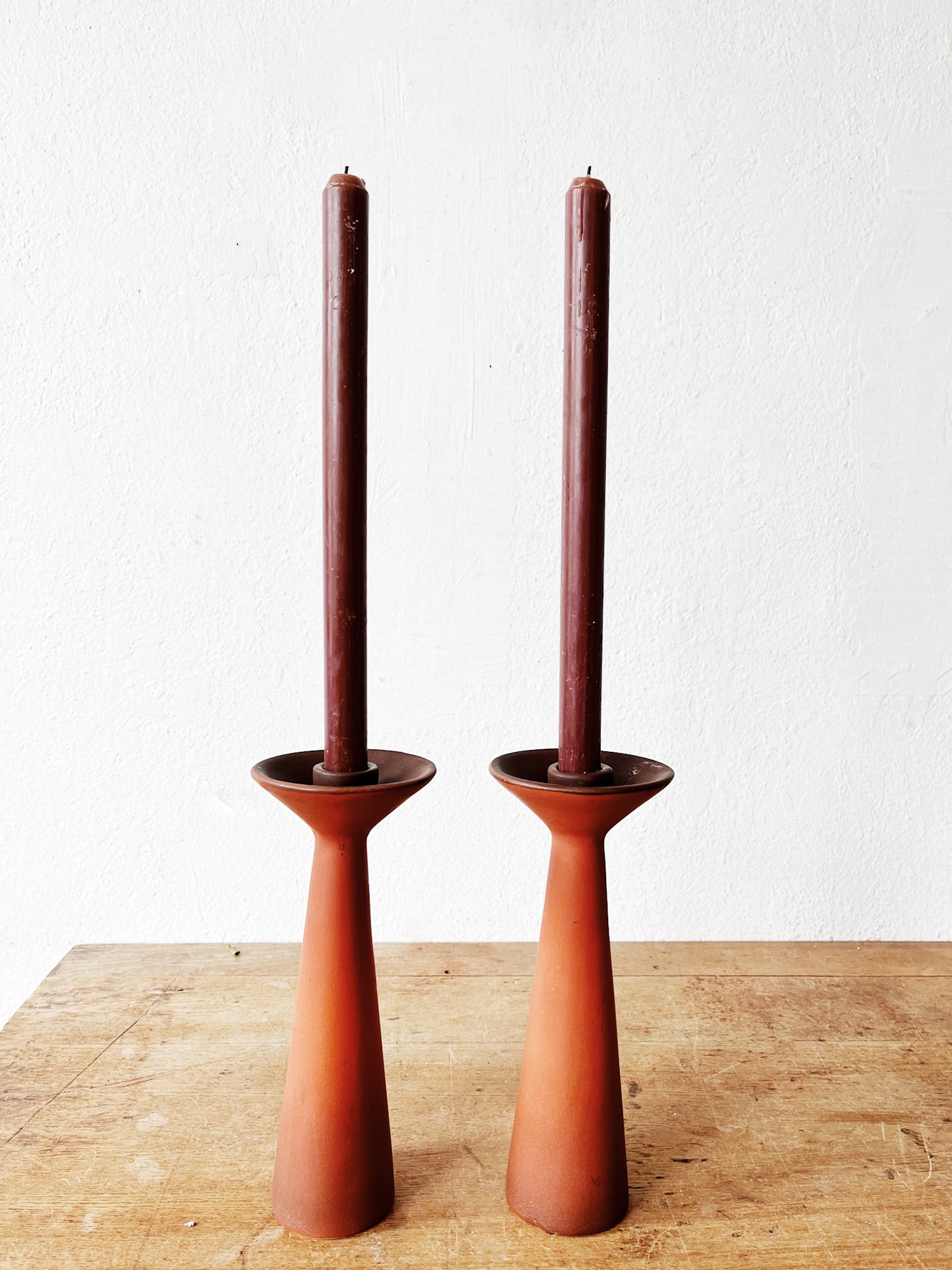 Vintage California Pottery Candlesticks