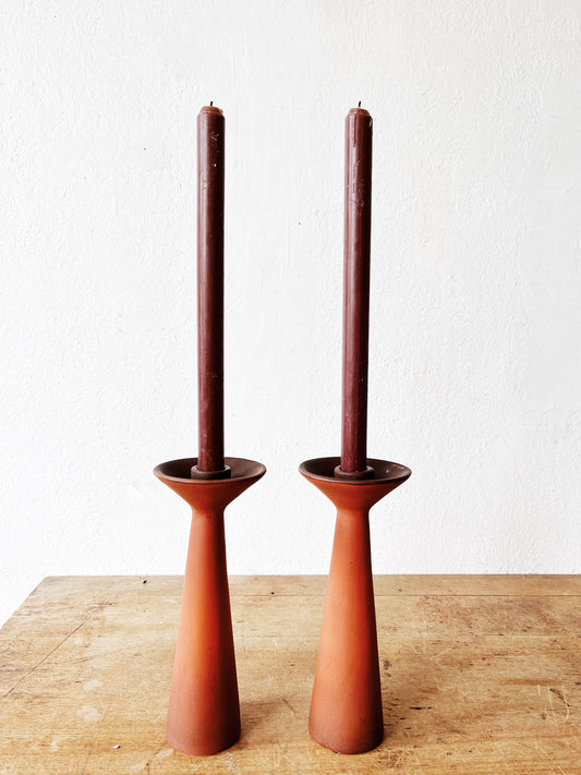 Vintage California Pottery Candlesticks