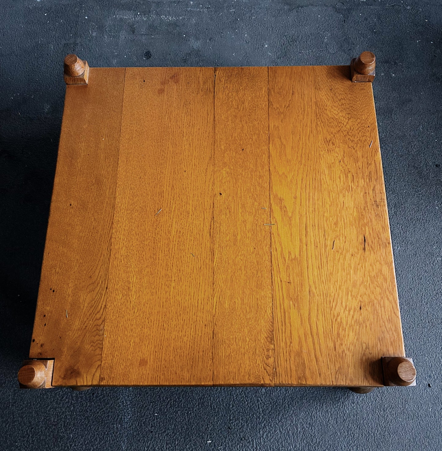 Low Antique Carved Wood Table