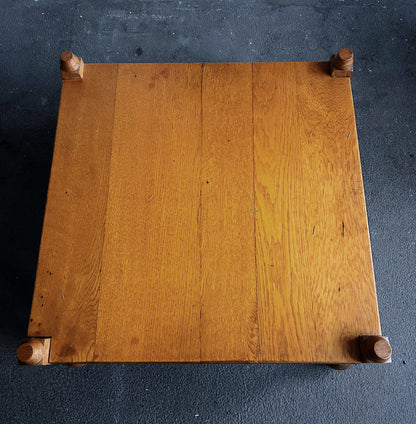 Low Antique Carved Wood Table