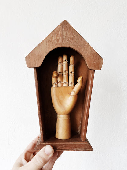 Antique Wooden Display Niche