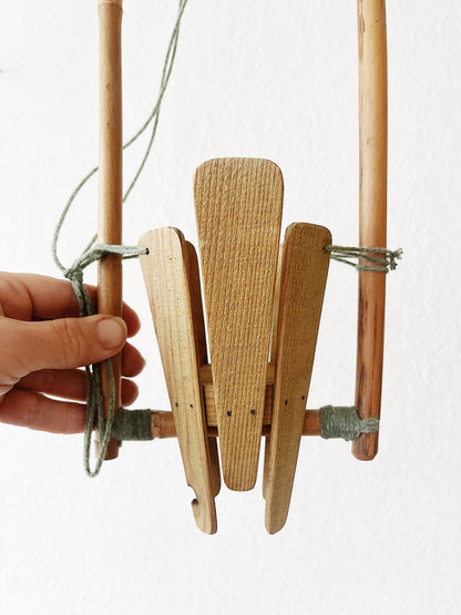 Pretty Bamboo Hanging Planter