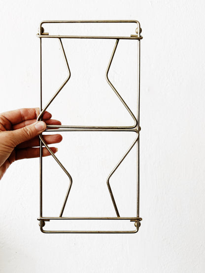Mid Century Metal Book Rack