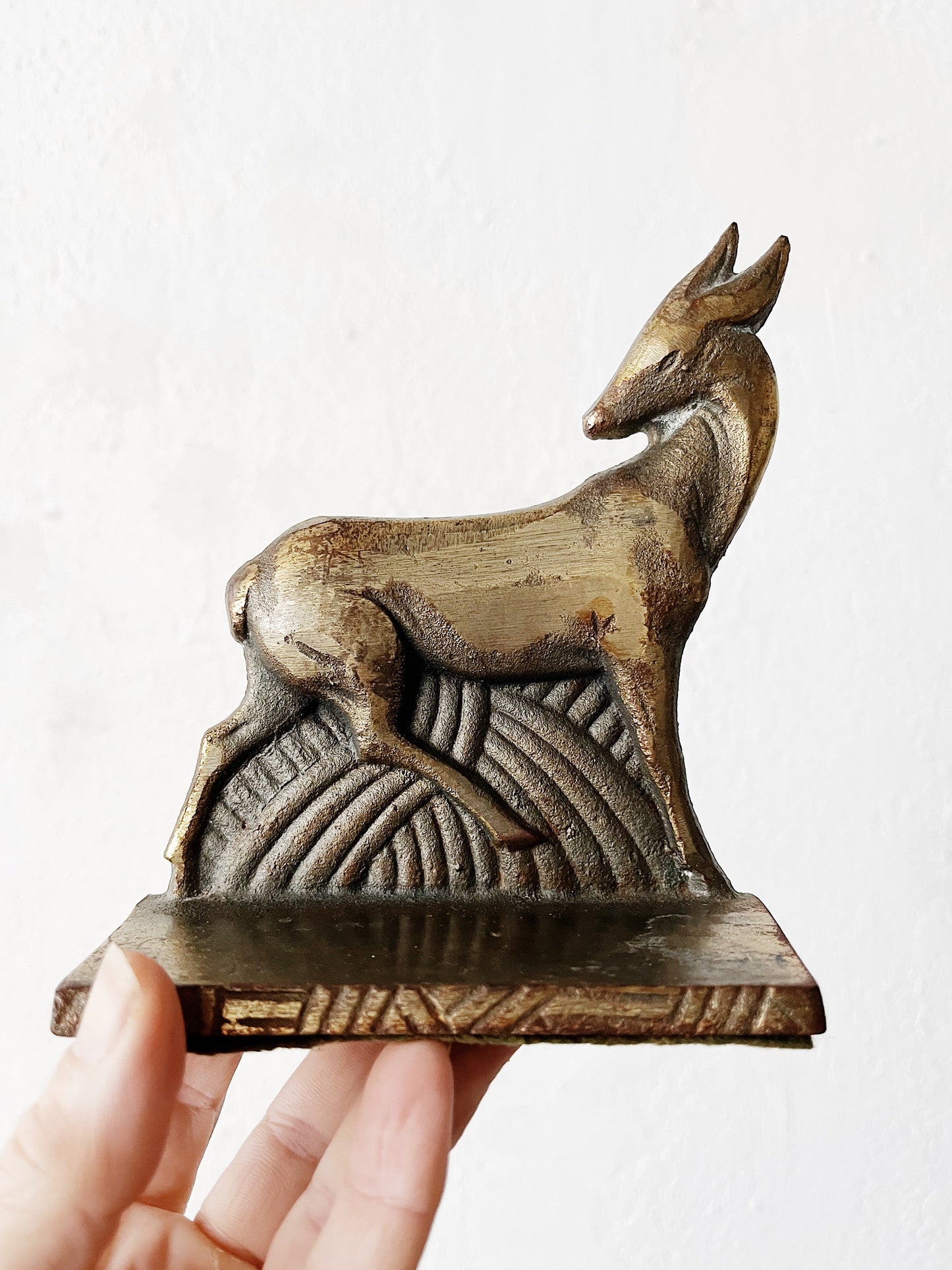 Art Deco Bronze Bookend