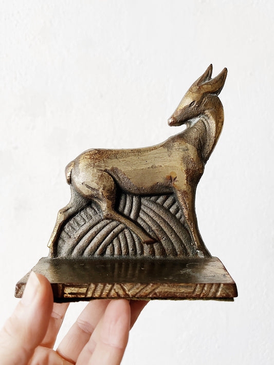 Art Deco Bronze Bookend