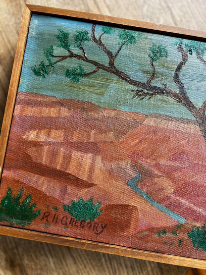 Vintage Framed Landscape