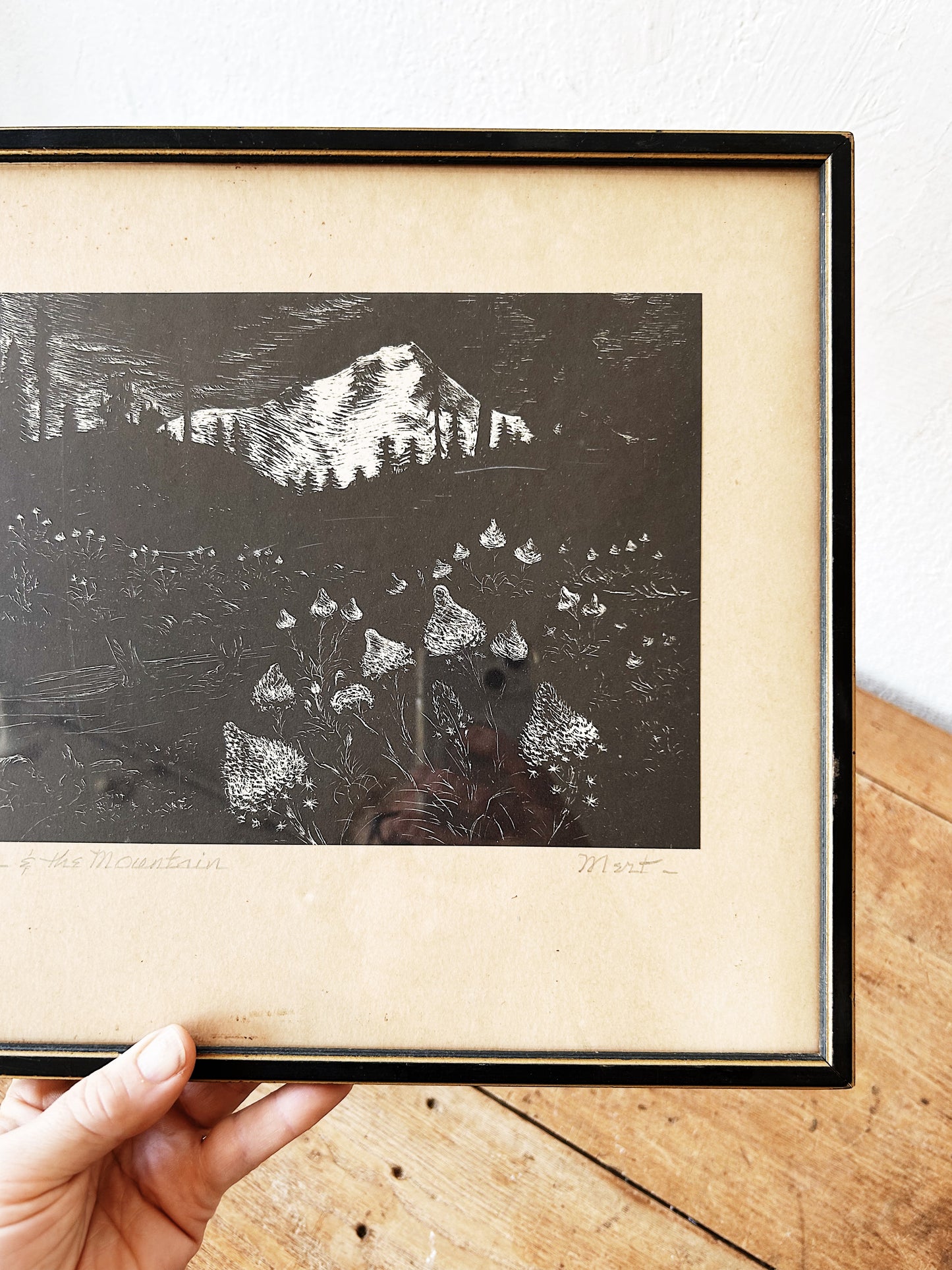Antique Landscape Etching