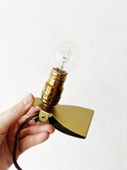 Vintage Brass Clamp Light