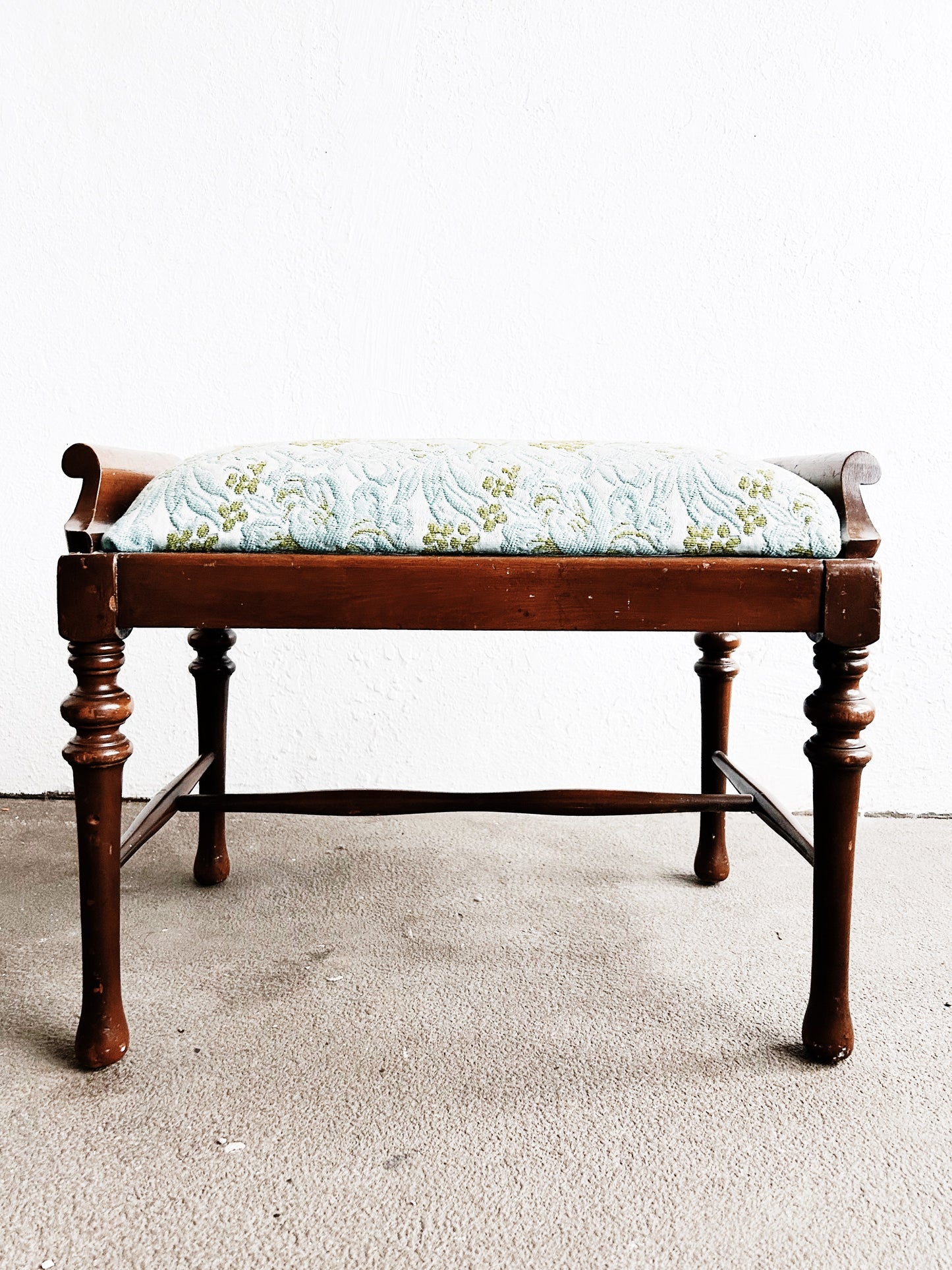 Antique Upholstered Bench