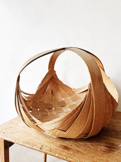 Vintage Split Pine Basket