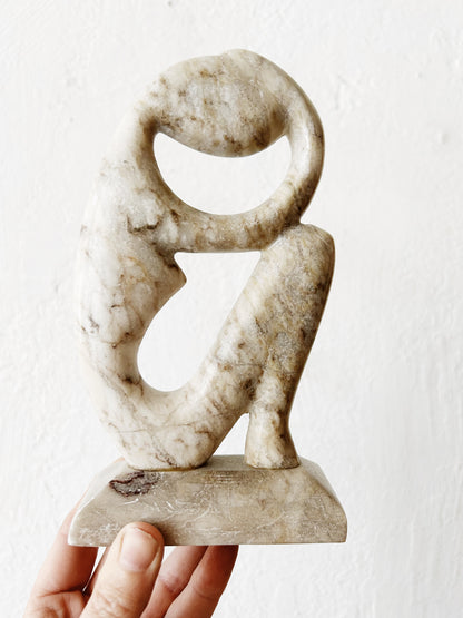 Vintage Modern Marble Sculpture
