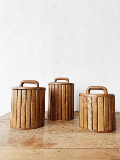 Post Mod Wooden Canister Set