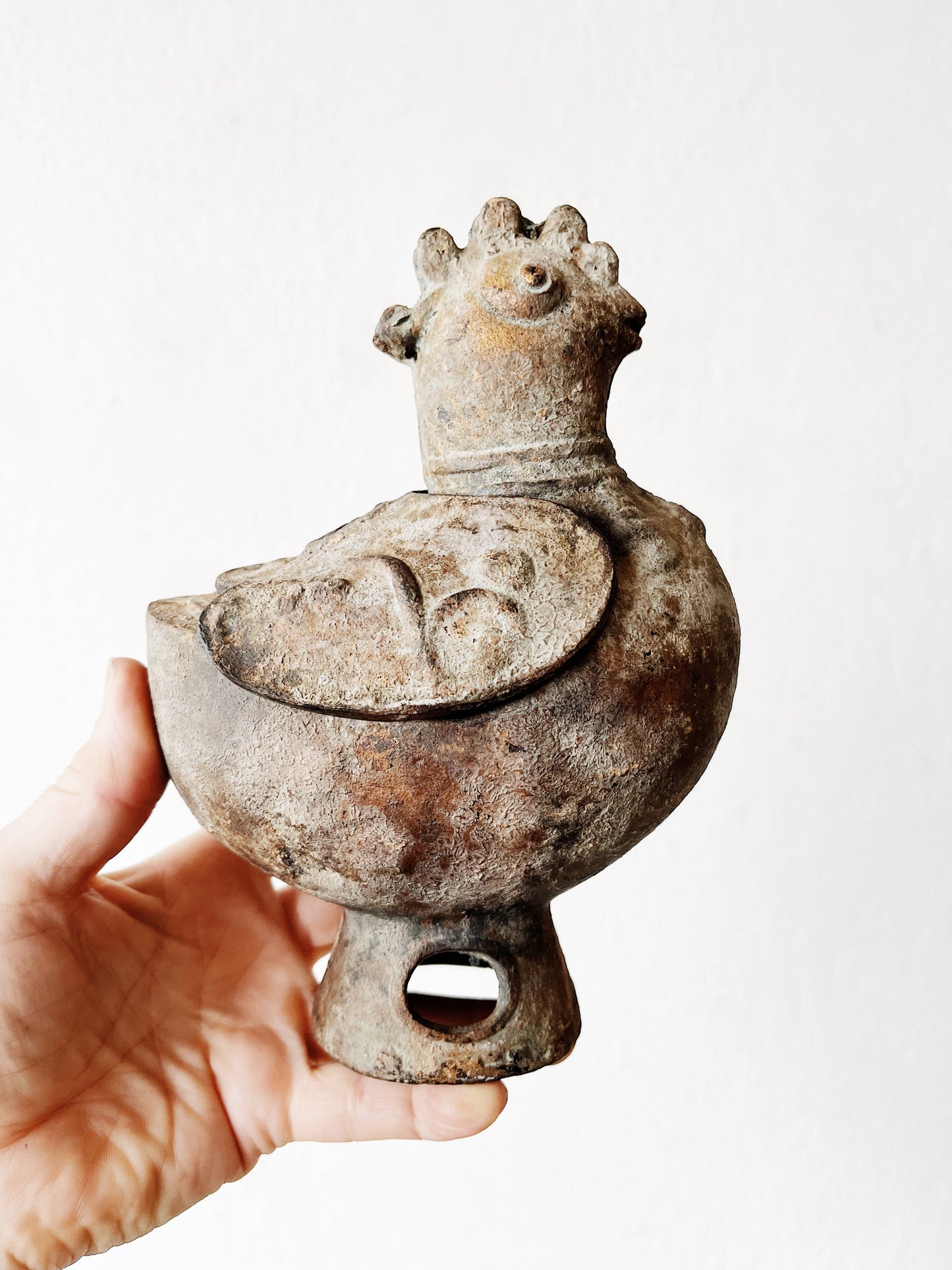 Rare Japanese Cast Iron Koro Incense Burner