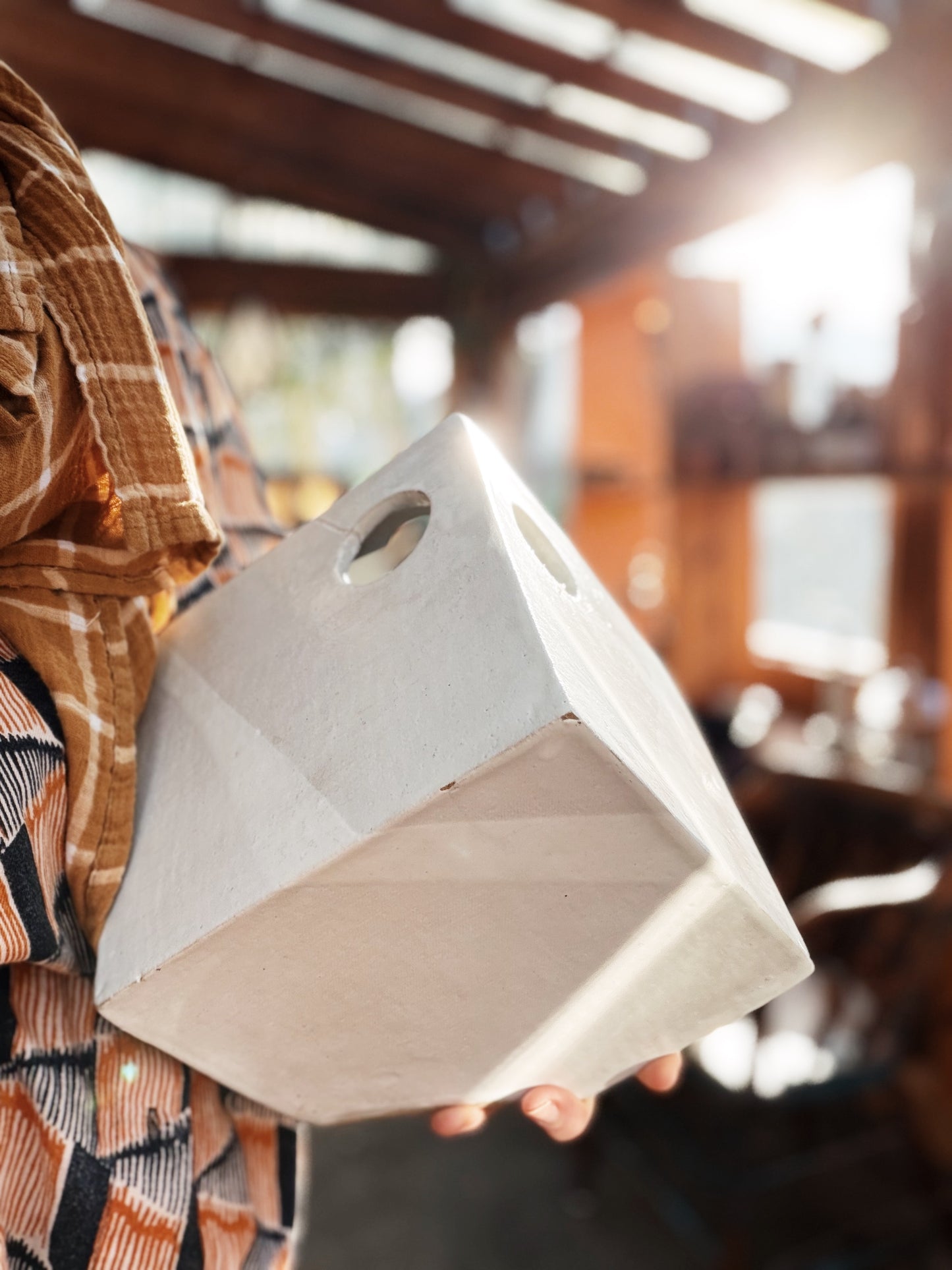 Large Vintage Ikebana Vase