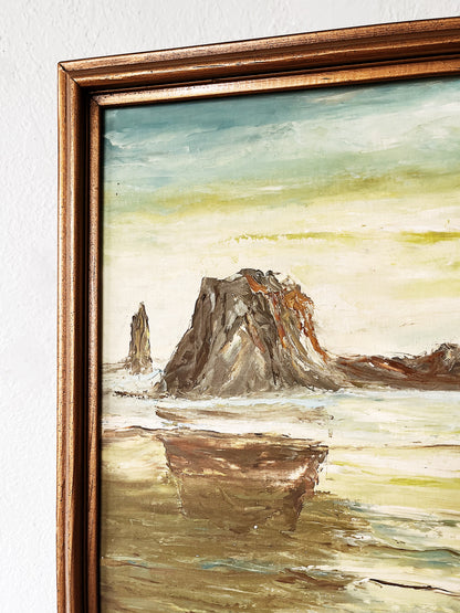 Mid Century Seascape Painting