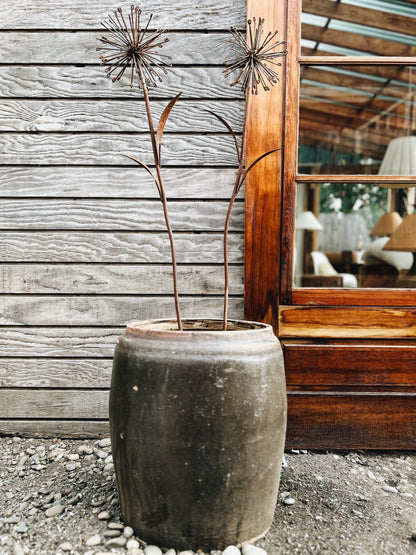 Vintage Metal Flower Sculpture