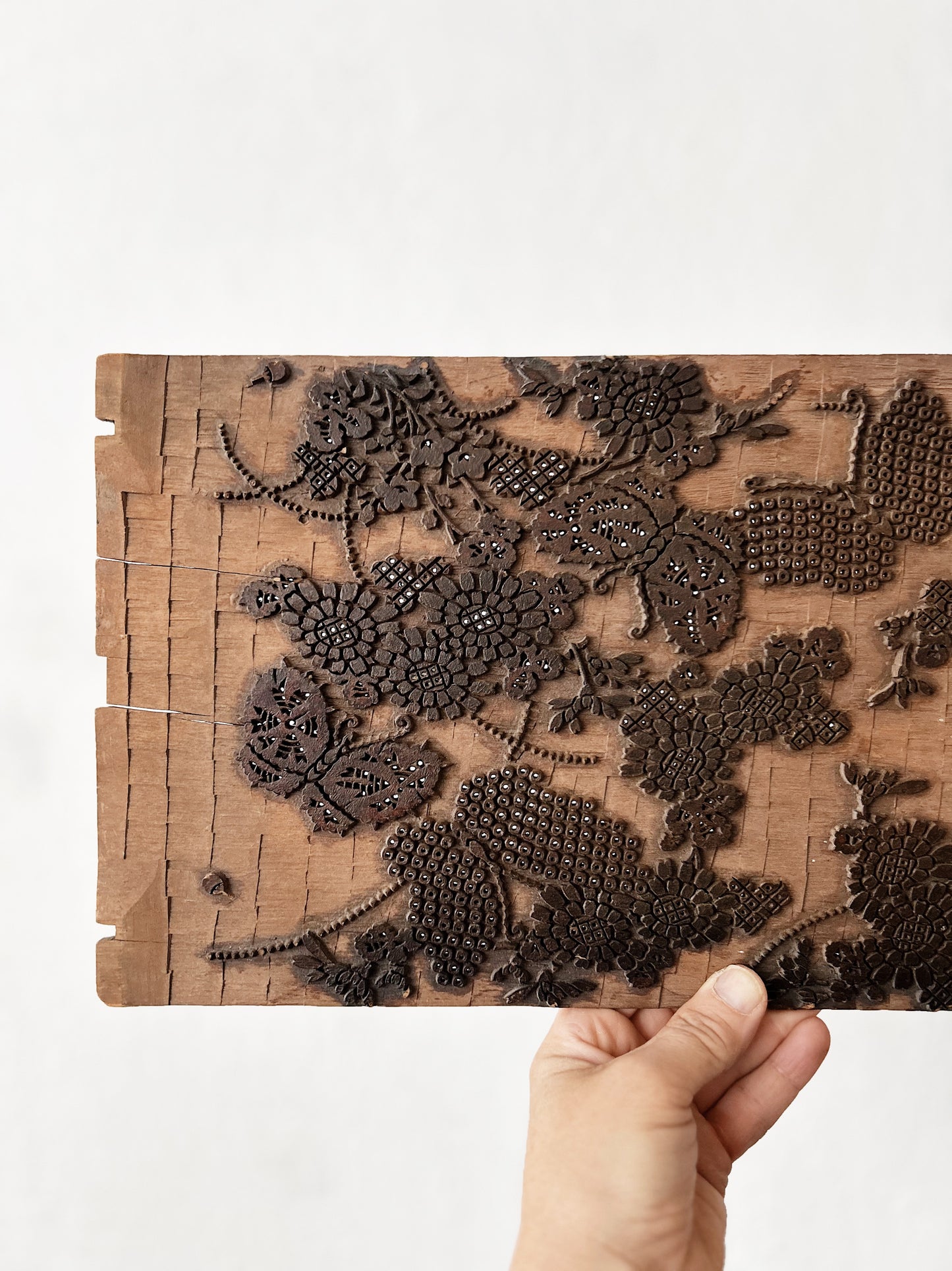 Antique Teak Printing Panel