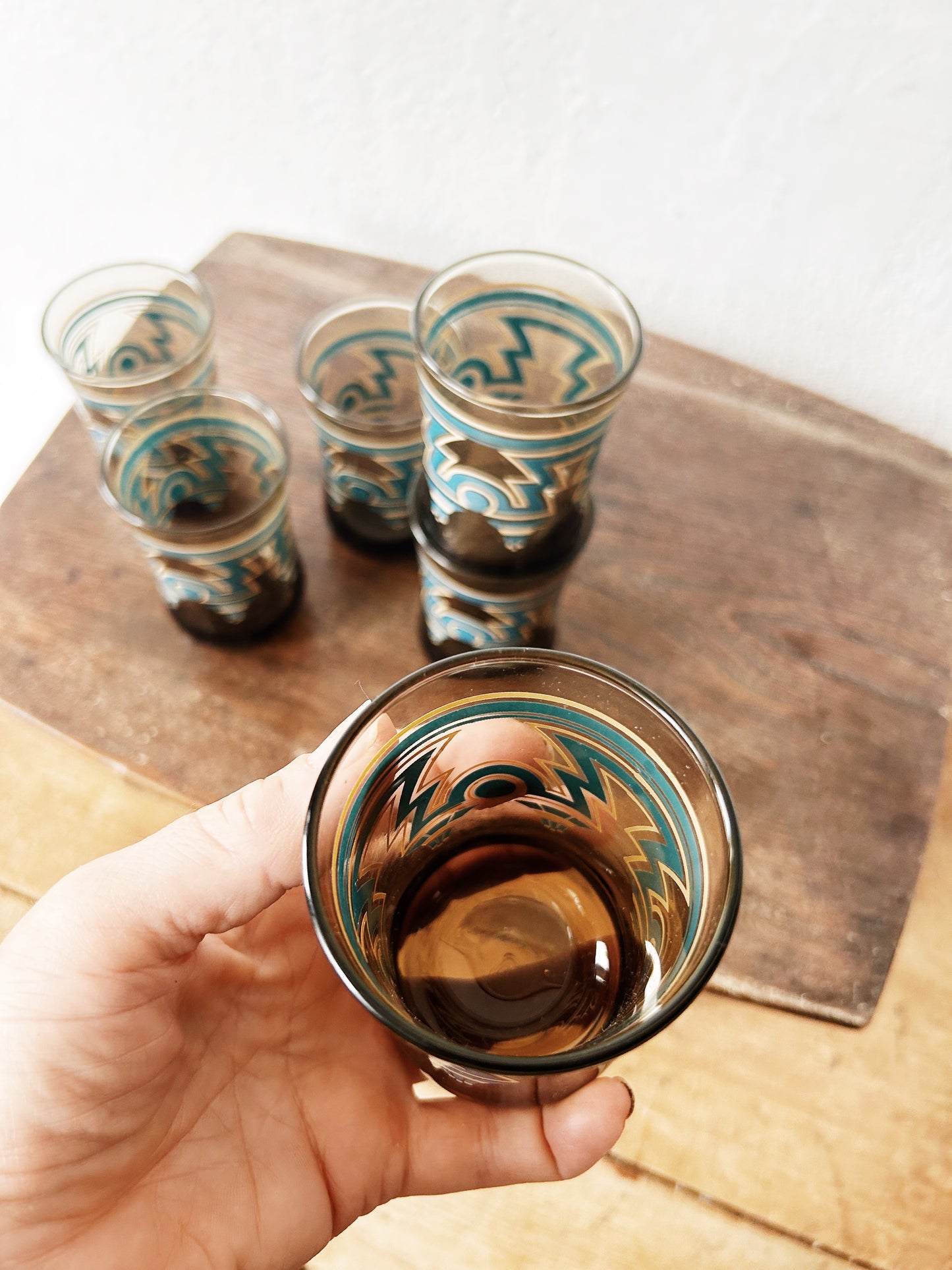 Set of Six Vintage Glasses