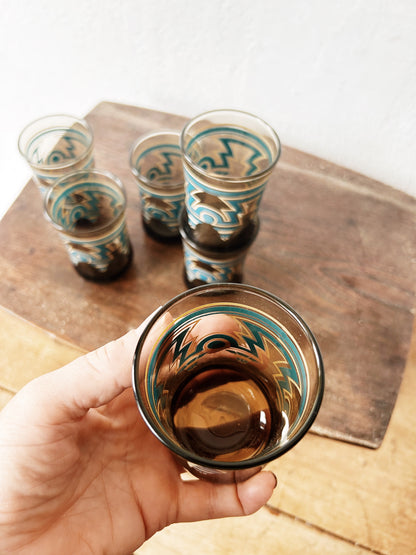 Set of Six Vintage Glasses
