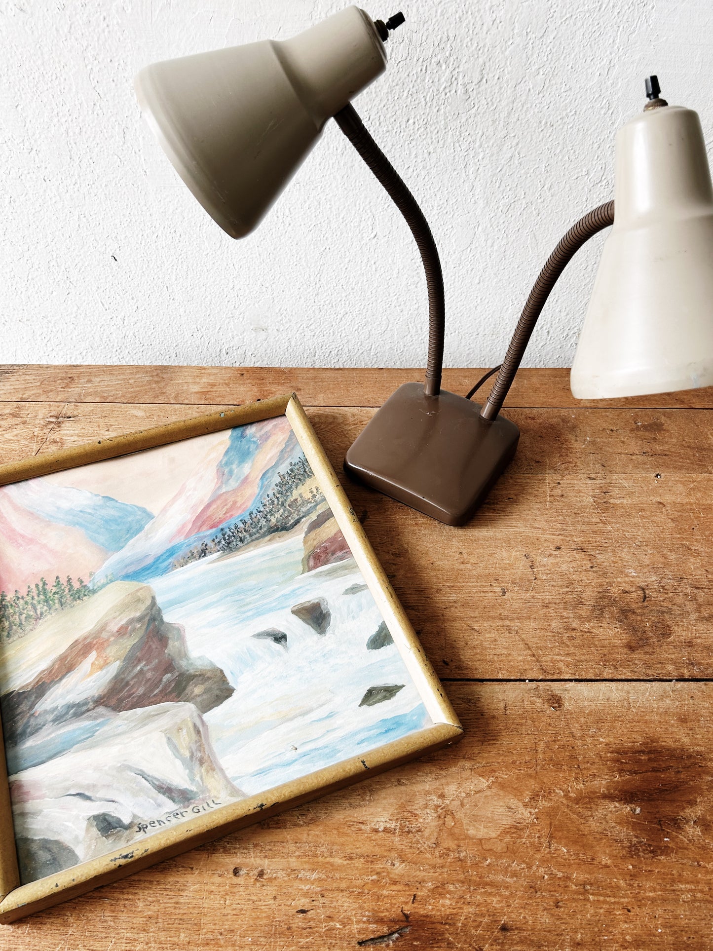 Mid Century Double Task Lamp