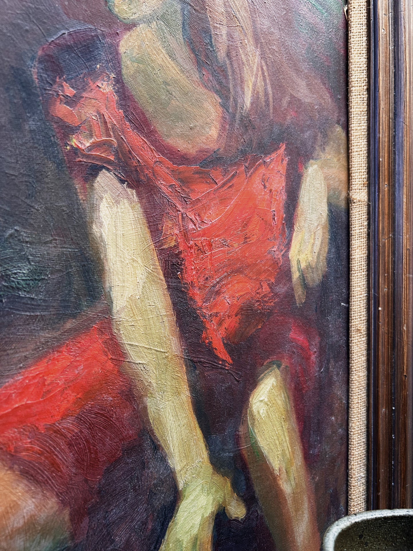 Original Vintage Portrait Painting