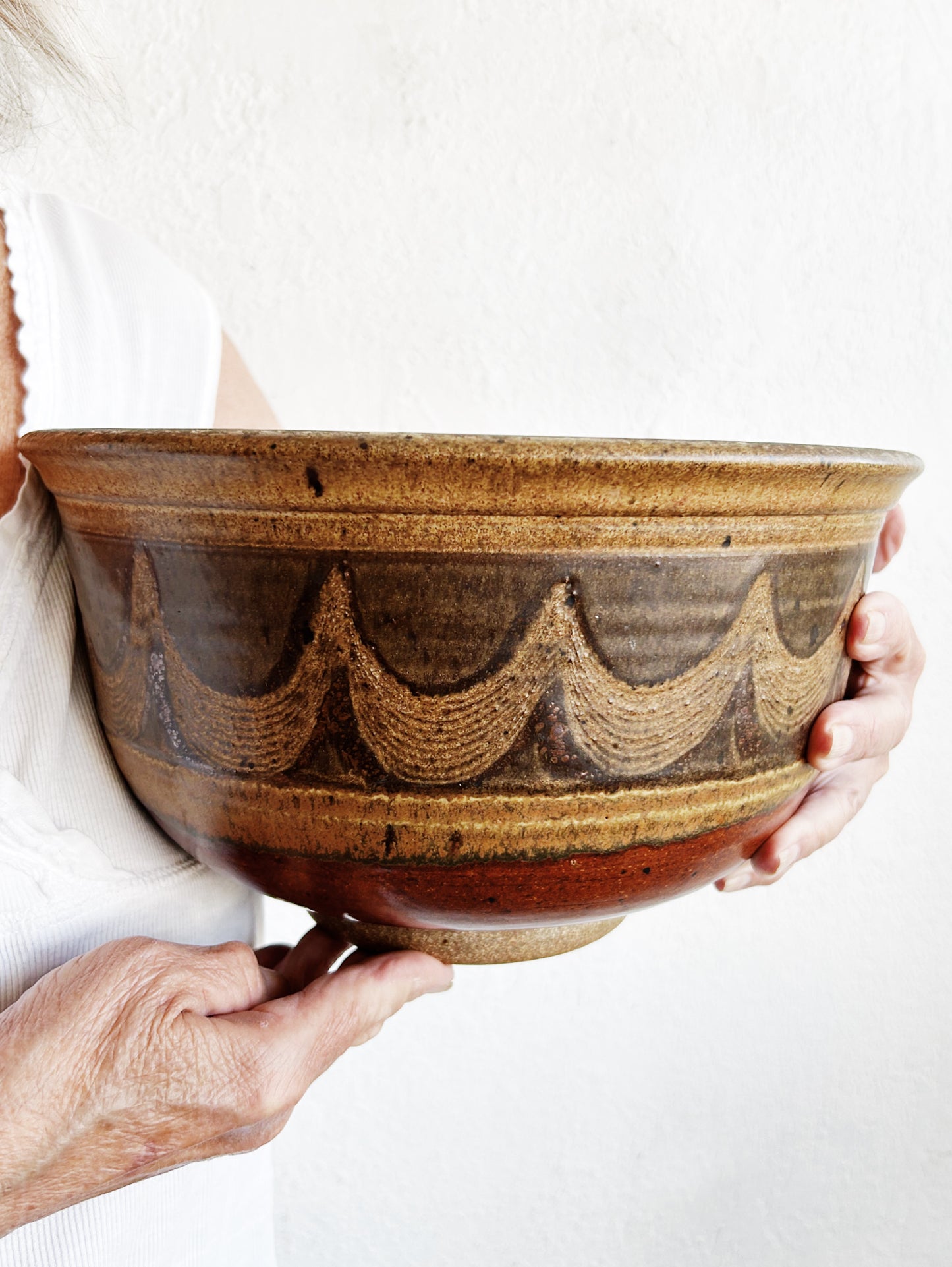 Vintage 1970s Fred Hamann Ceramic Bowl