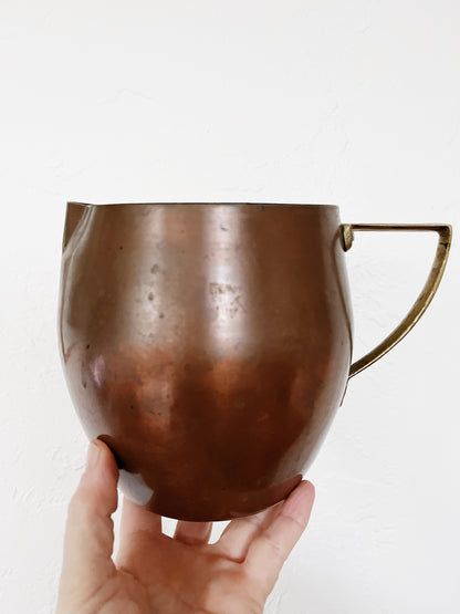 Art Deco Italian Copper Pitcher