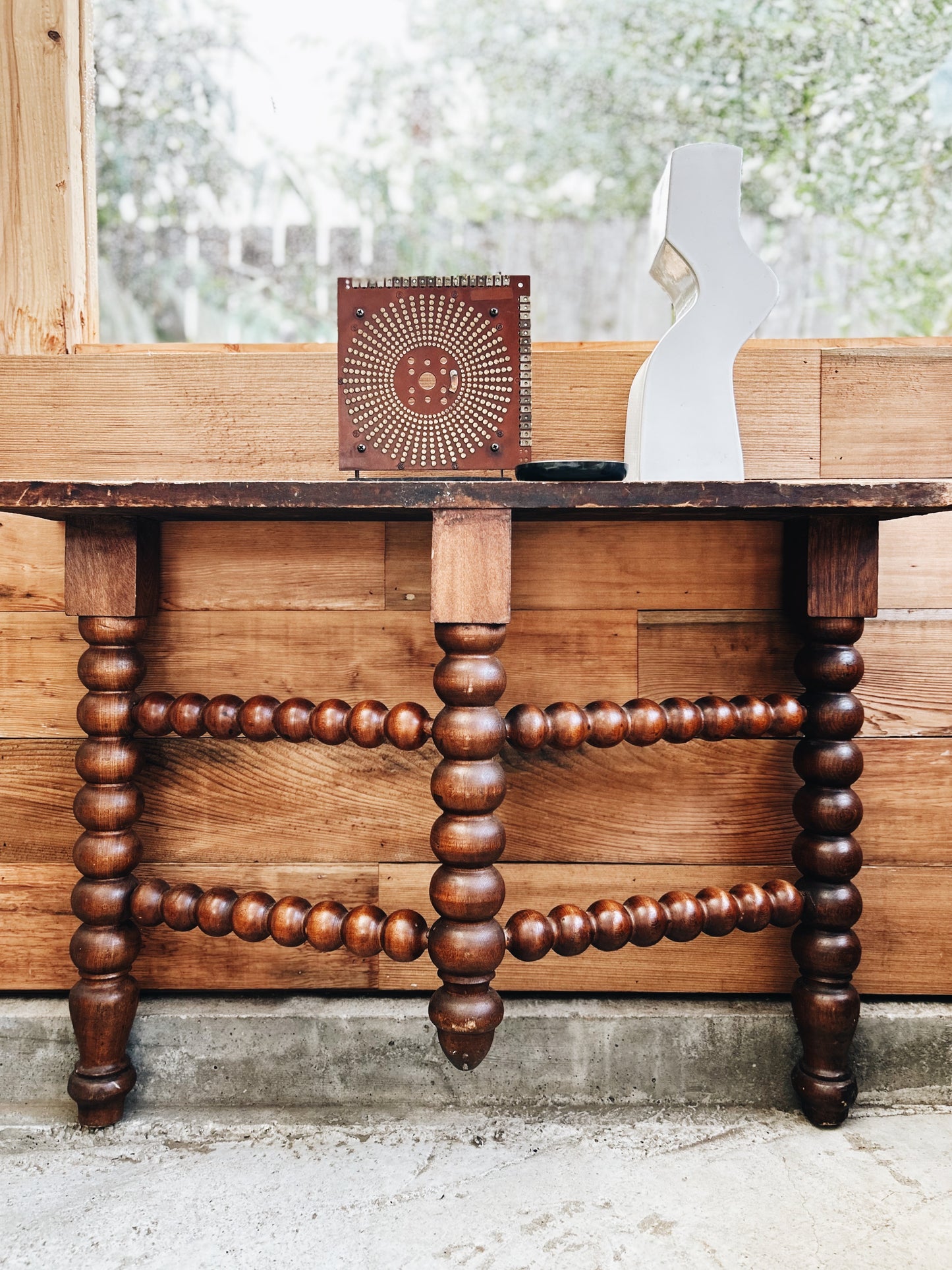 Antique Bobbin Leg Table