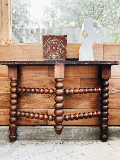 Antique Bobbin Leg Table