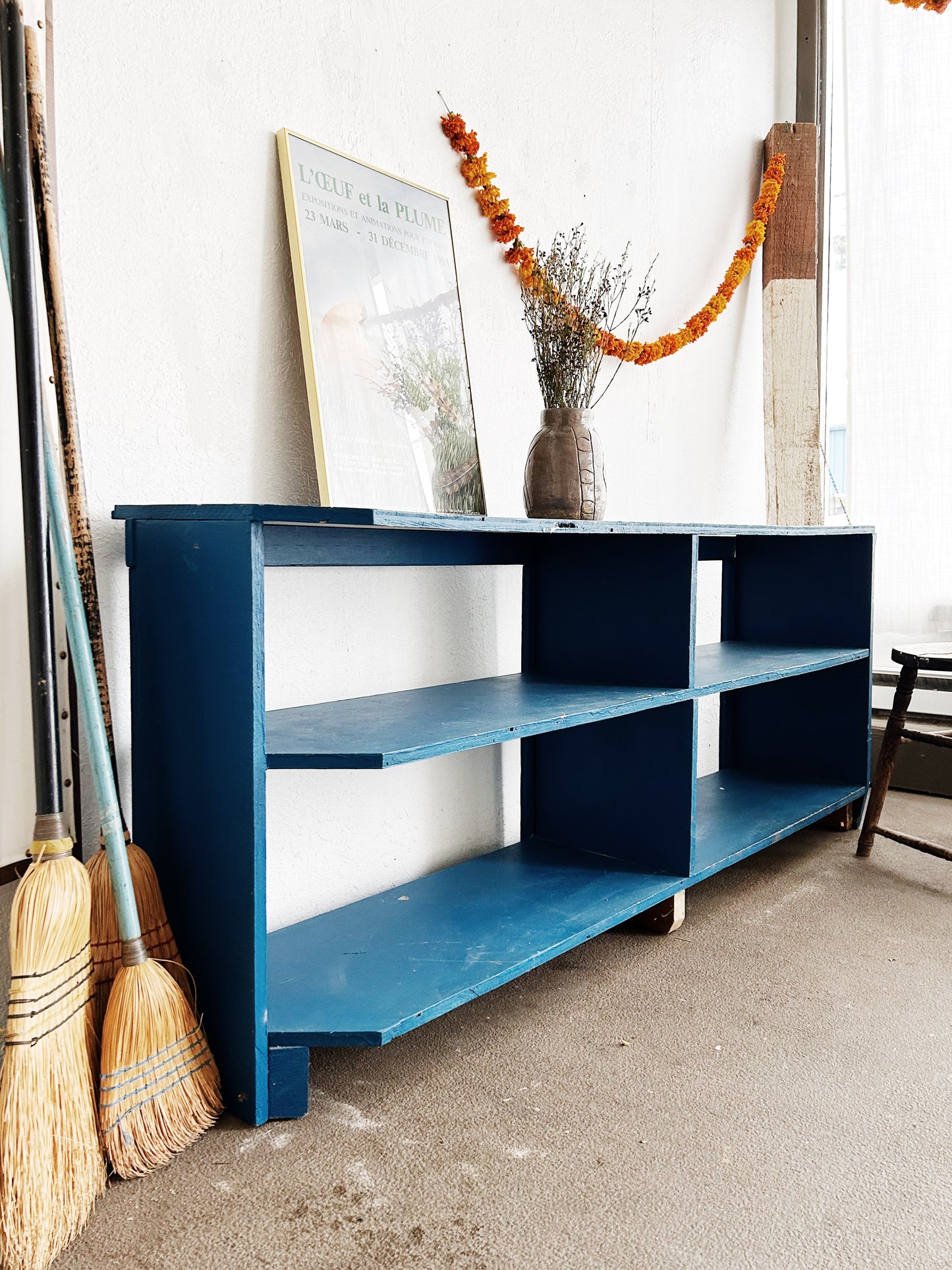 Vintage Large Wood Shelf