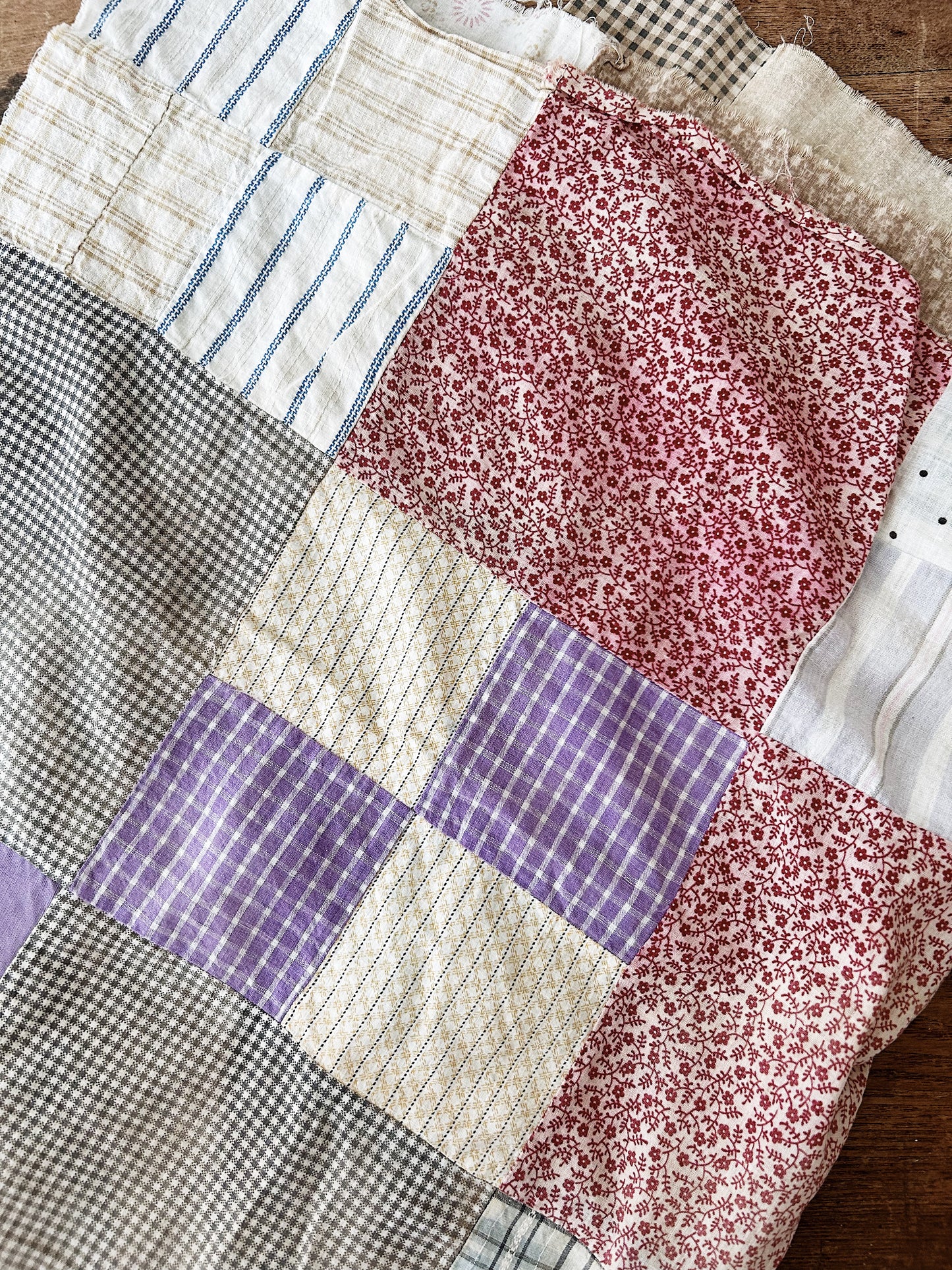 Antique Cotton Quilt Top