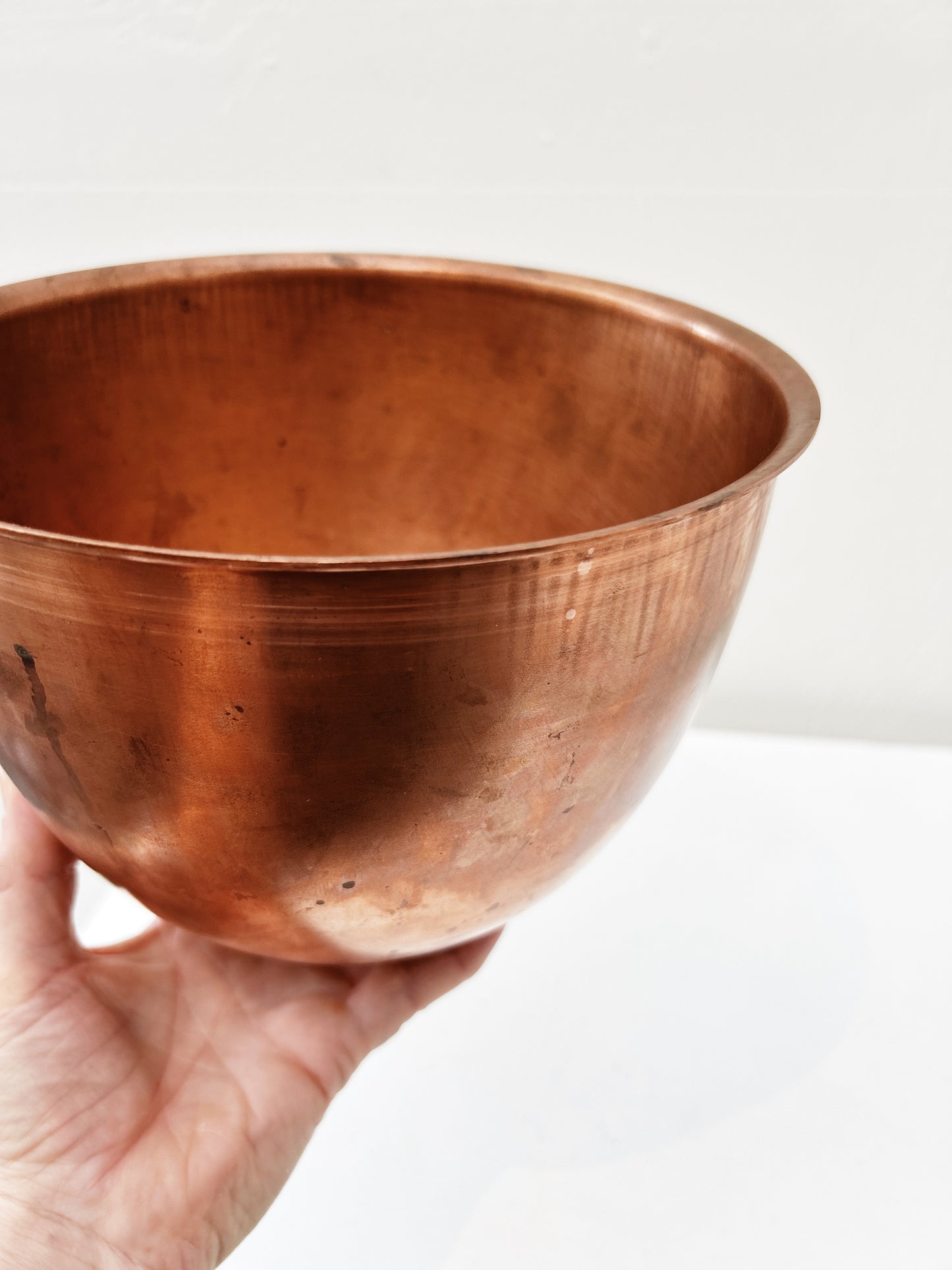 Vintage Solid Copper Bowl