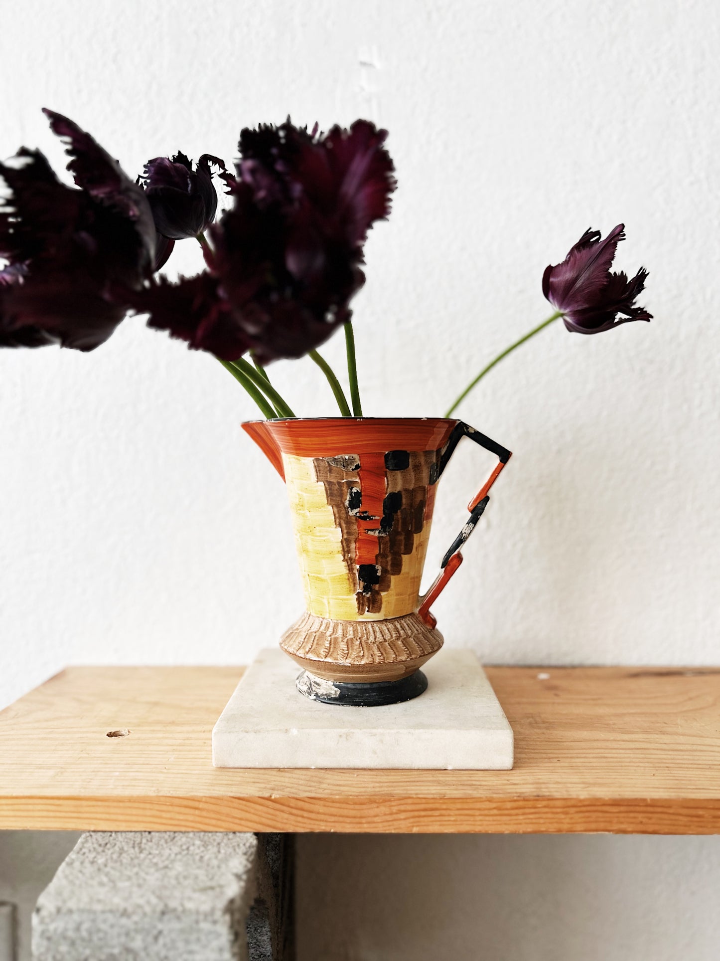 Antique English Art Pottery Pitcher