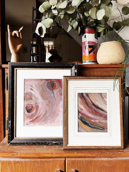 Vintage Abstract Oil Painting