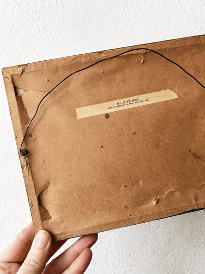 Antique Hand Tint Mount Hood Litho